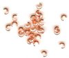 25 3mm Bright Solid Copper Crimp Covers